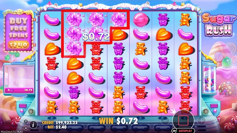 Sugar Rush Slot Mechanics 2x multiplier part 1 Screenshot