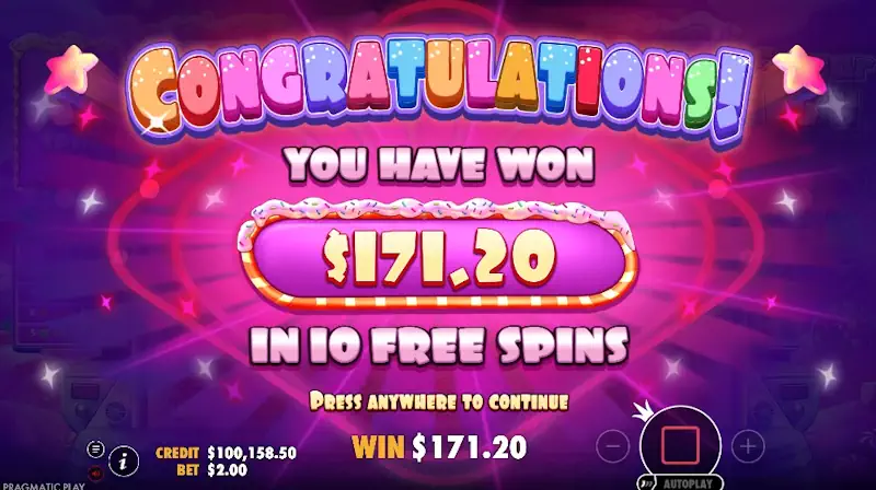 Sugar Rush Slot Mechanics 3 Scatters Part 4 Screenshot