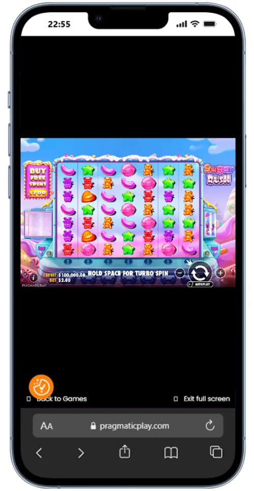 Sugar Rush Slot Mobile Screenshot