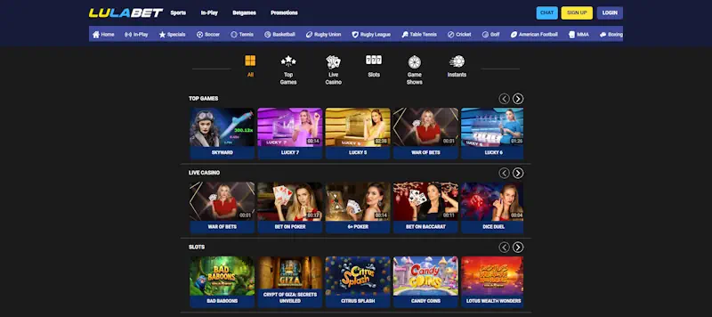 Lulabet Screenshot