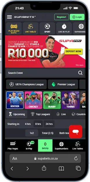 Supabets Casino Mobile Screenshot