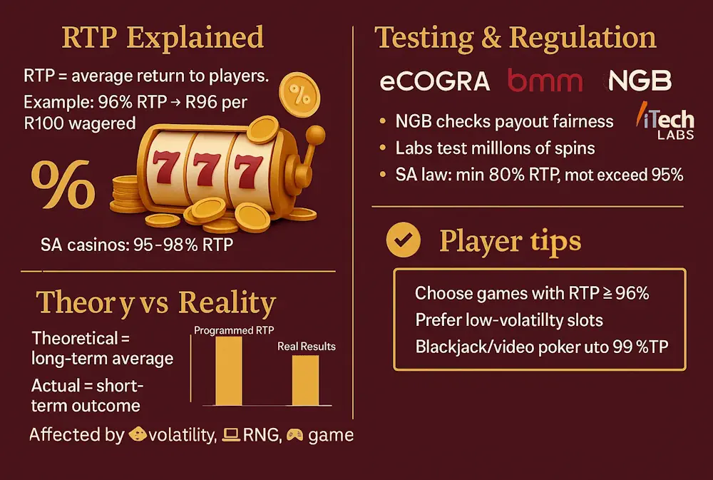 Understanding Casino Payout Rates in South Africa Infographic