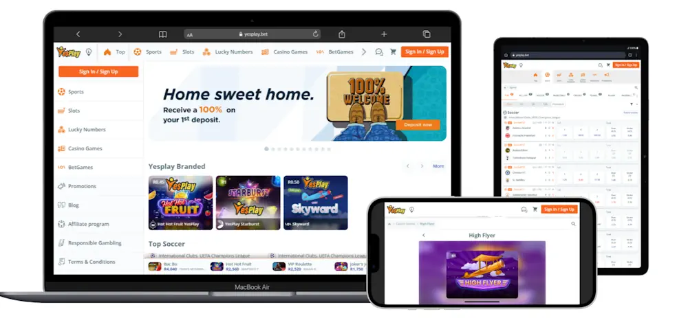 YesPlay casino Banner