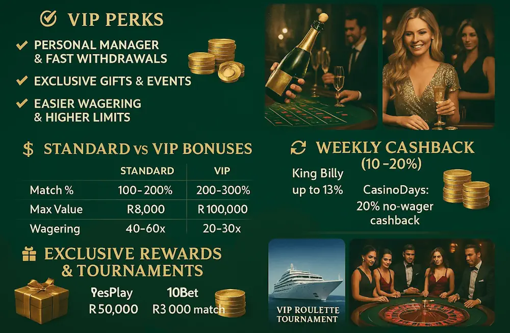 Exclusive VIP Bonuses Infographic