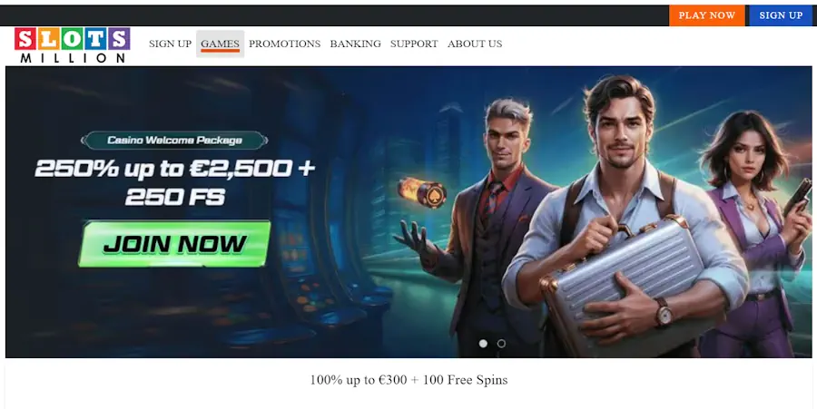 SlotsMillion casino Screenshot