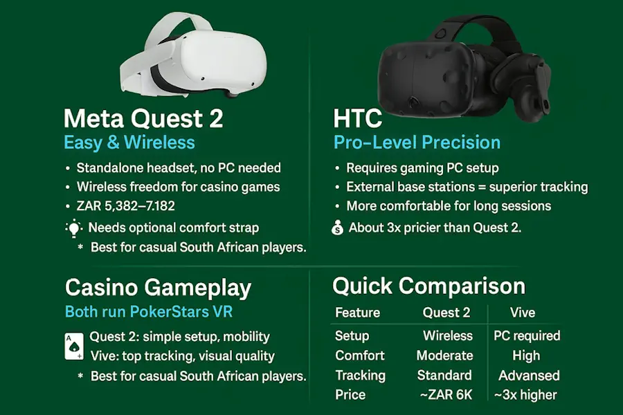 Comparing Oculus Quest 2 vs. HTC Vive Infographic