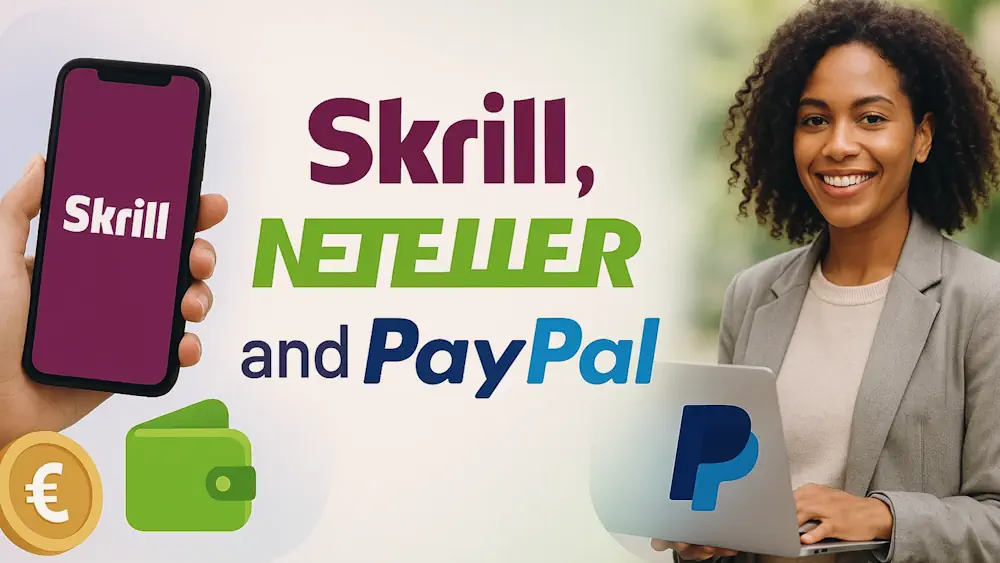 Deposit methods Skrill, Neteller, and PayPal Banner
