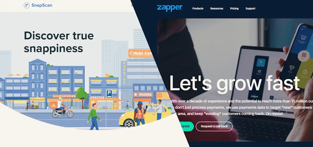 Deposit methods Mobile Payments (SnapScan, Zapper) Banner