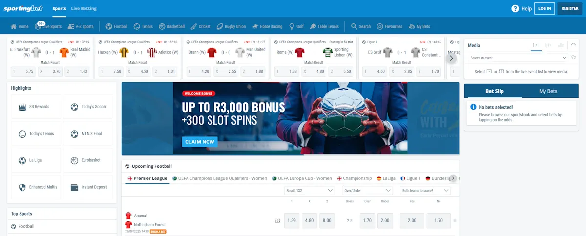 Sportingbet  Screenshot