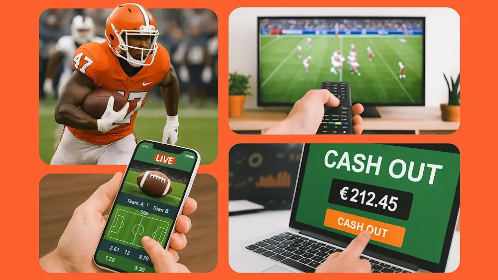 Football Live Betting & Streaming Experience Banner