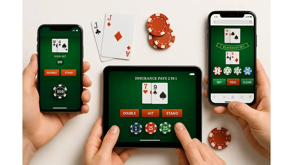 Mobile Blackjack Experience Banner