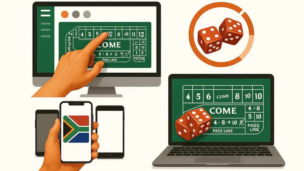 User Experience at South African Craps Casino Sites Banner