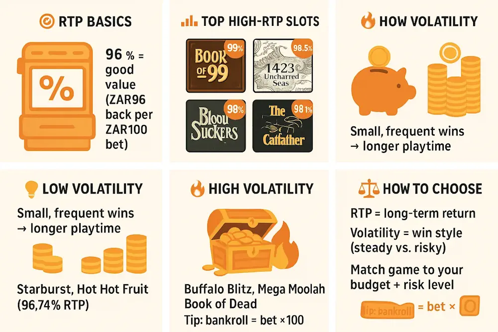 Highest RTP Slot Games Infographic