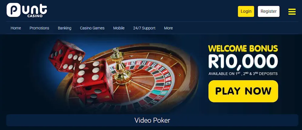 Punt video-poker Screenshot