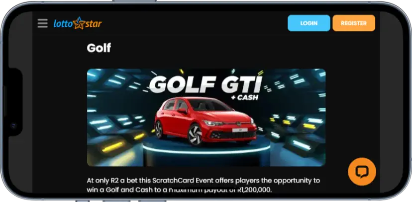 LottoStar golf Mobile Screenshot