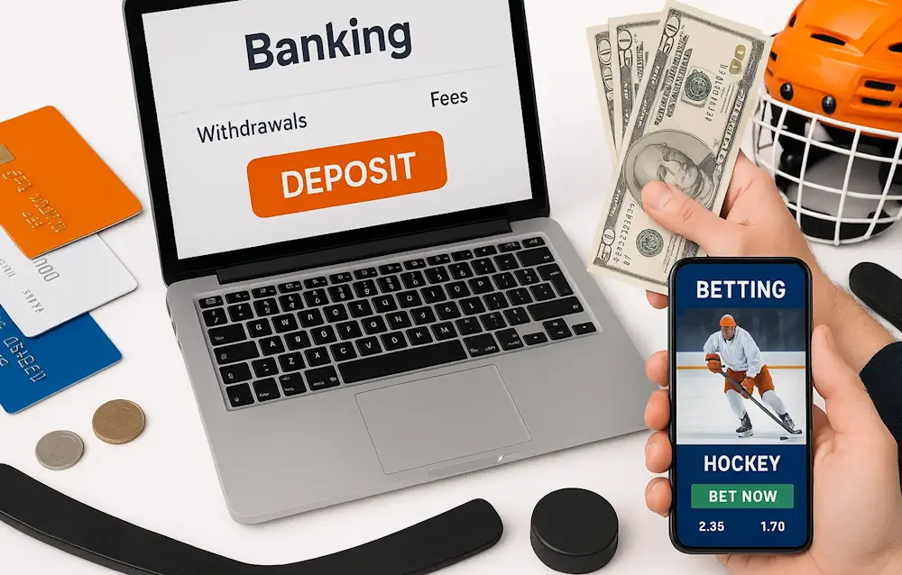 Hockey Banking: Deposits, Withdrawals & Fees Banner