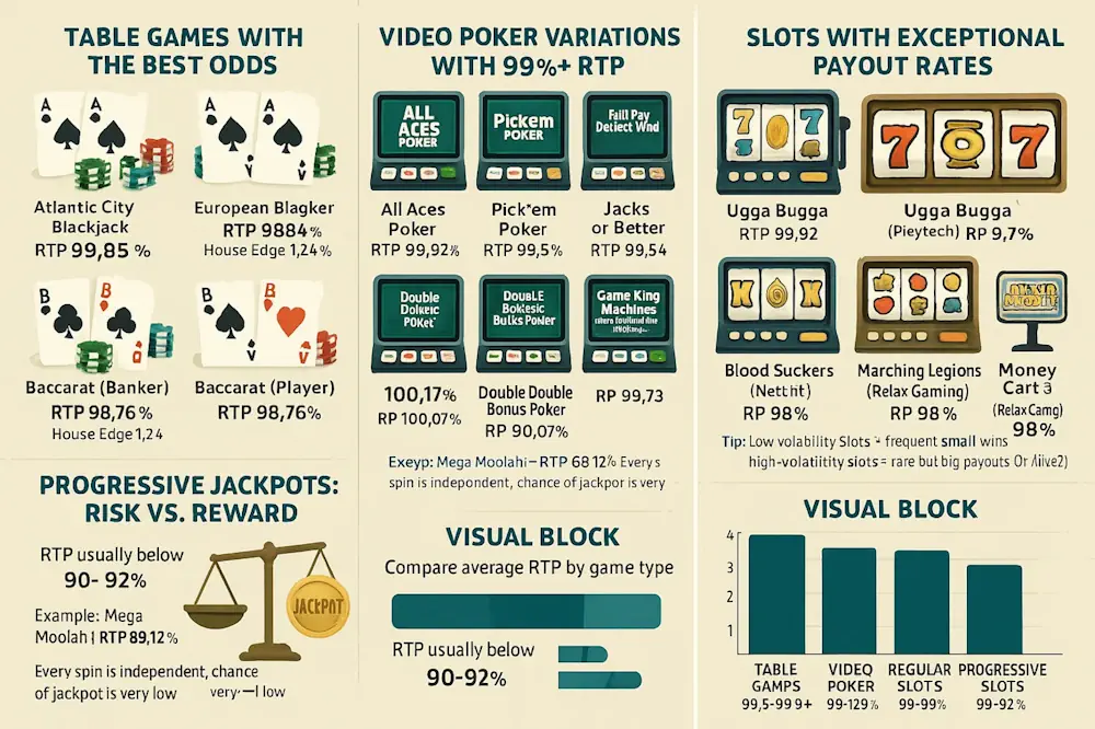 Highest Payout Online Casino Games in 2025 Infographic