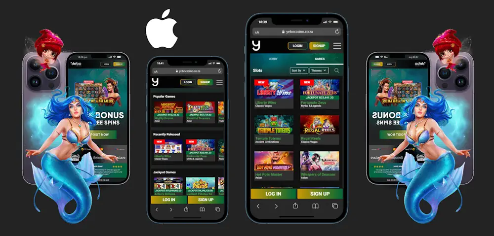 Yebo Casino iphone Banner