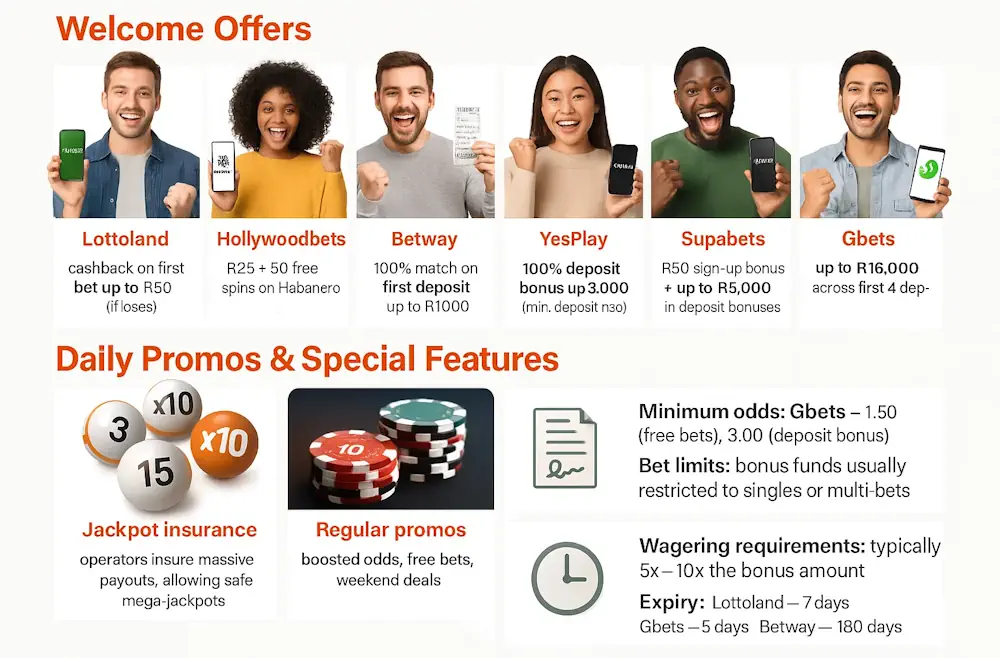Bonuses & Promotions for Lottery Bettors Infographic