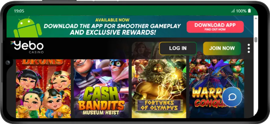 Yebo mobile windows Games Screenshot