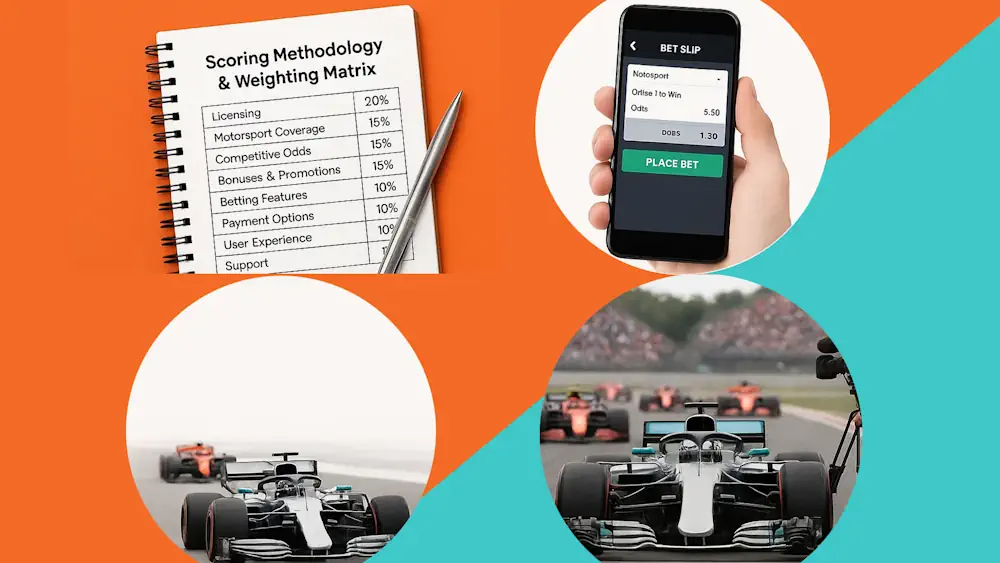 Motorsport How We Tested & Ranked Bookmakers in SA Banner