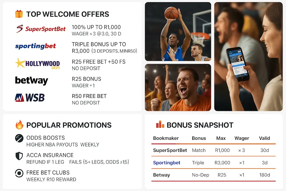 Bonuses & Promotions for NBA Bettors Infographic