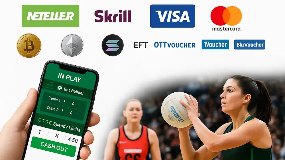 Netball Banking: Deposits, Withdrawals & Fees Banner