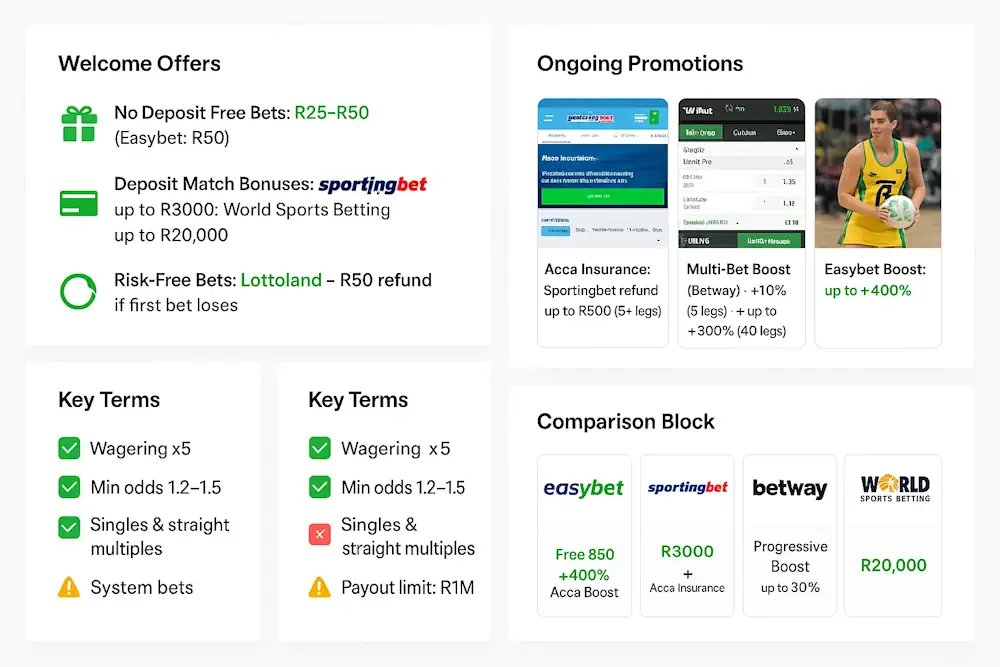 Bonuses & Promotions for Netball Bettors Infographic