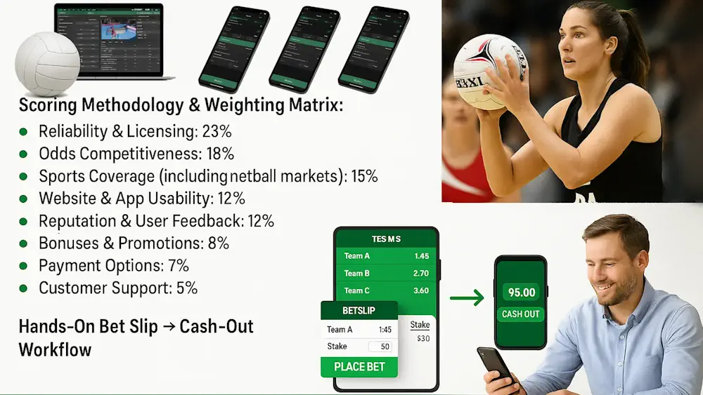 How We Tested & Ranked Netball Bookmakers in SA Banner