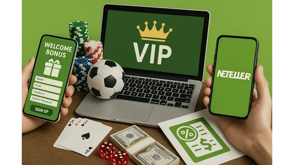 Comparing Bonuses and Promotions at Neteller Gambling Sites Banner