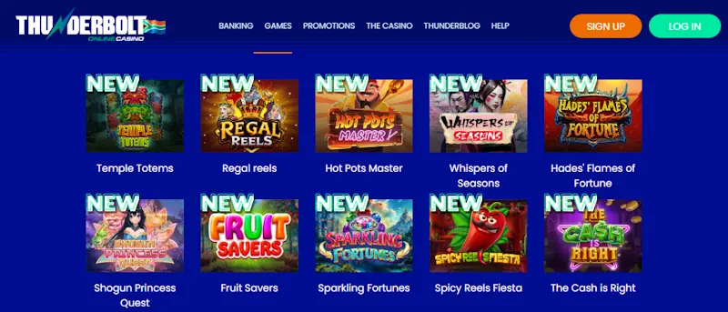 Thunderbolt Games Screenshot