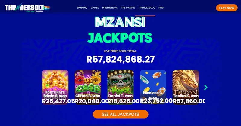 Thunderbolt Jackpots Screenshot
