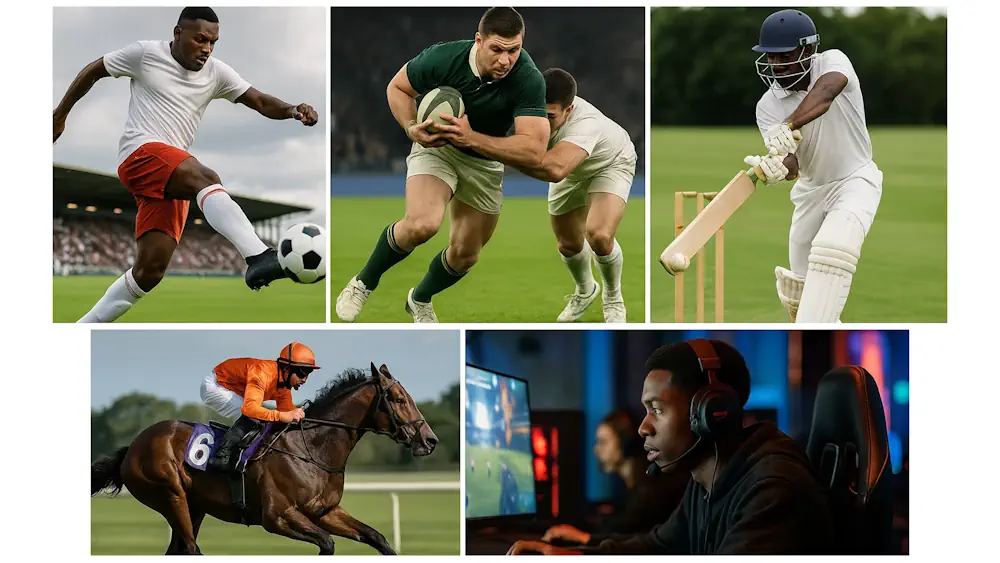 Popular Sports for Online Betting in South Africa Banner