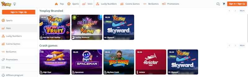 YesPlay RPG Slots Screenshot