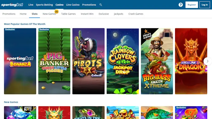 Sportingbet Slots Screenshot