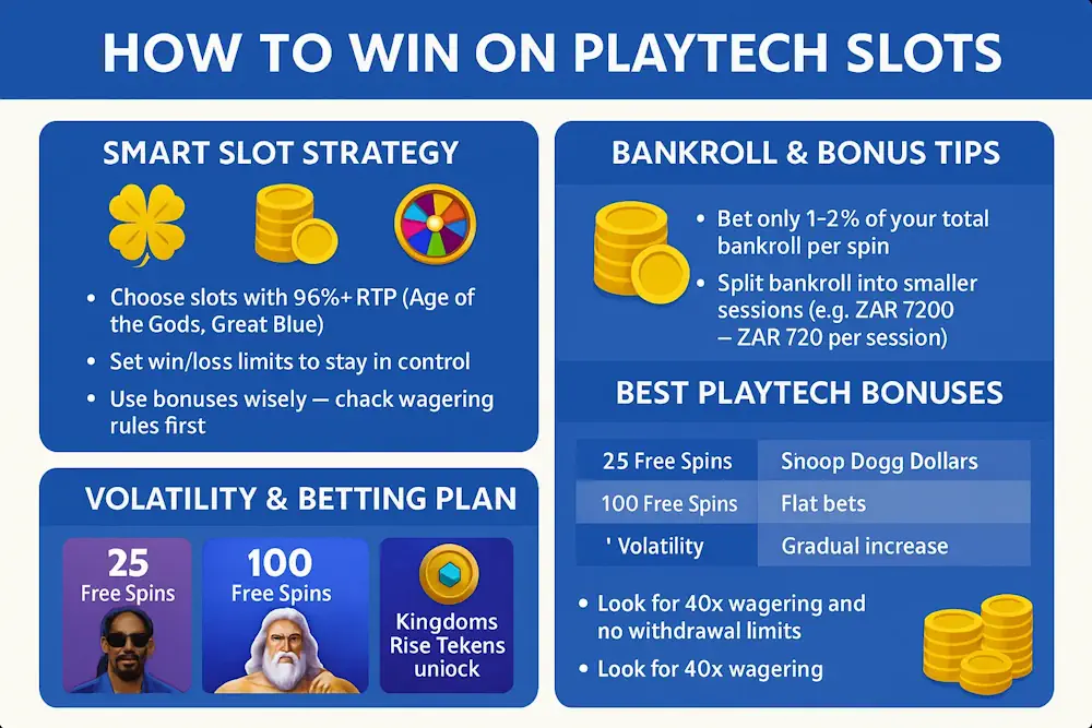 Playtech How to Win on Playtech Slots Infographic