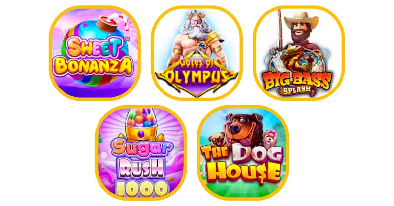 Pragmatic play Top 5 Slots Banner