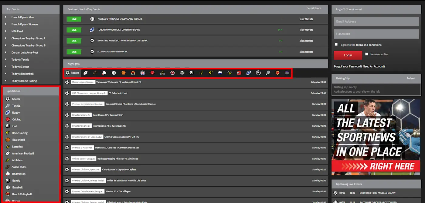 ClickaBet Sports and Betting Markets Screenshot