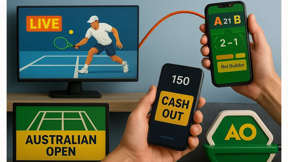 Aus Open Live Betting Experience & Streaming Lag Tests Banner