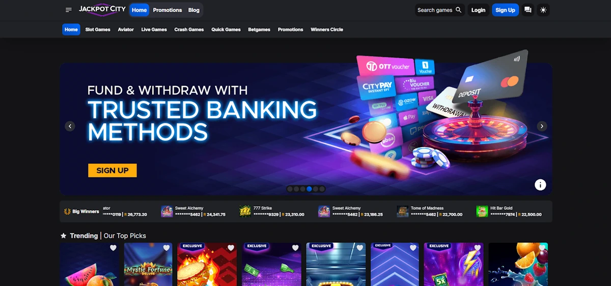 Jackpot City Casino Screenshot
