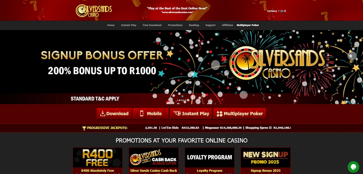 SilverSands Casino Screenshot