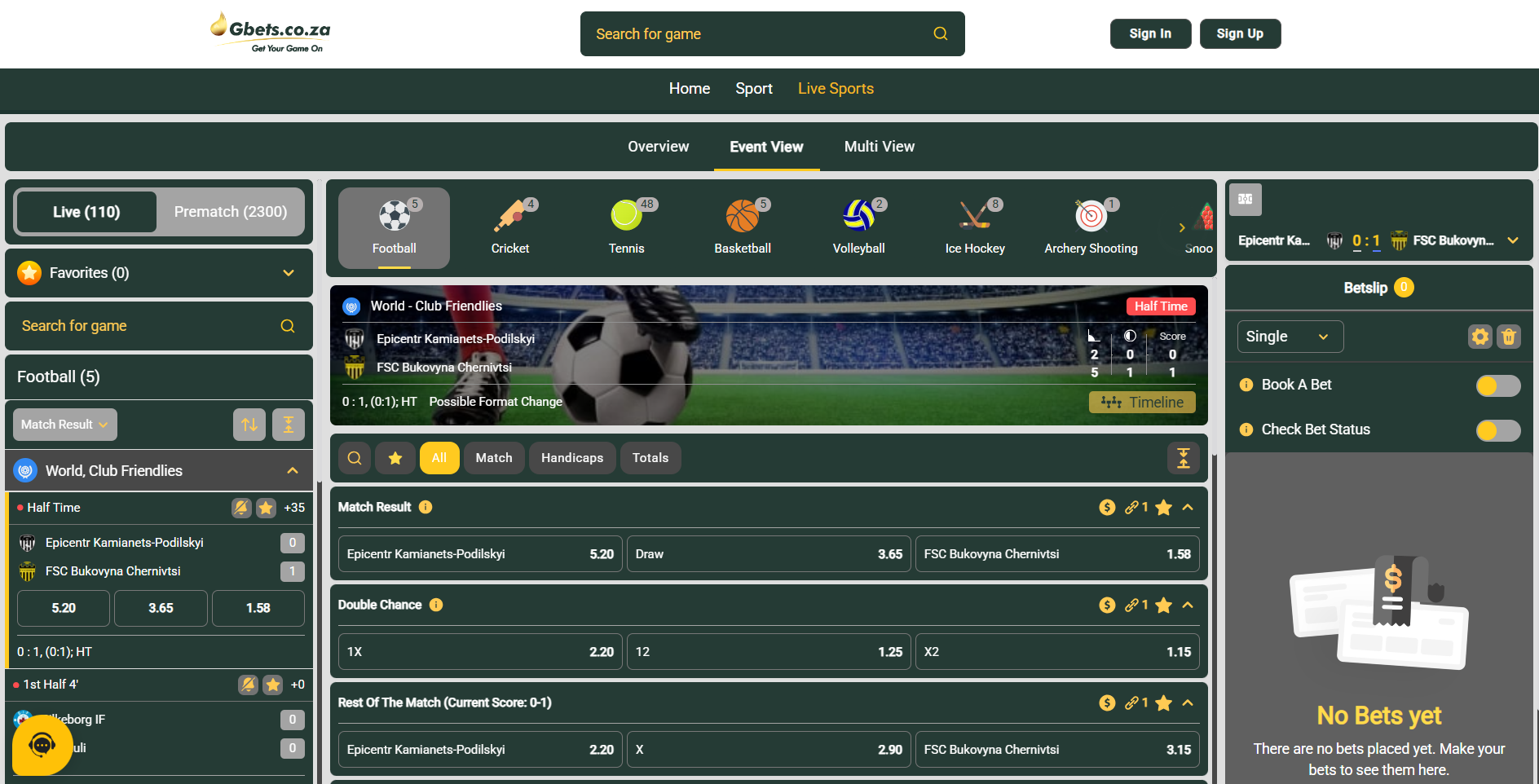 Gbets Home Page